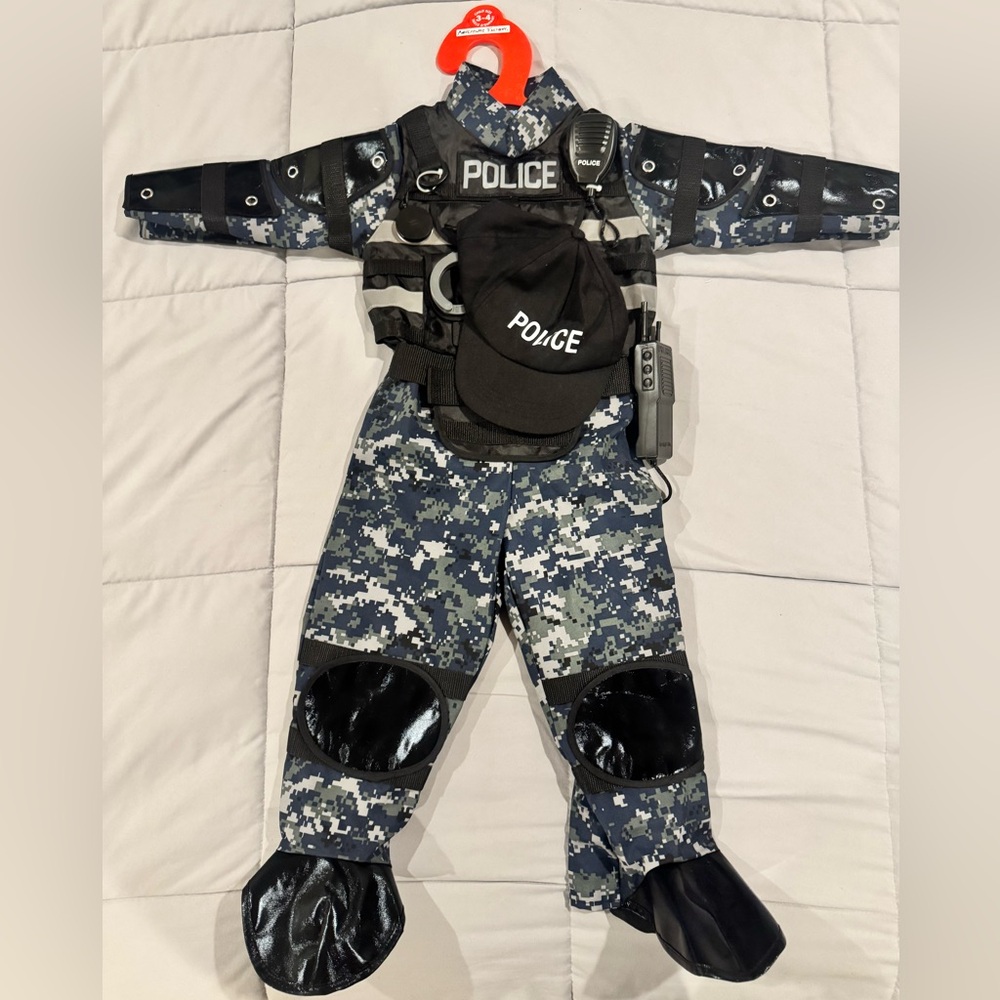 Police Officer Halloween Costume - Adventure Factory 3-4 years